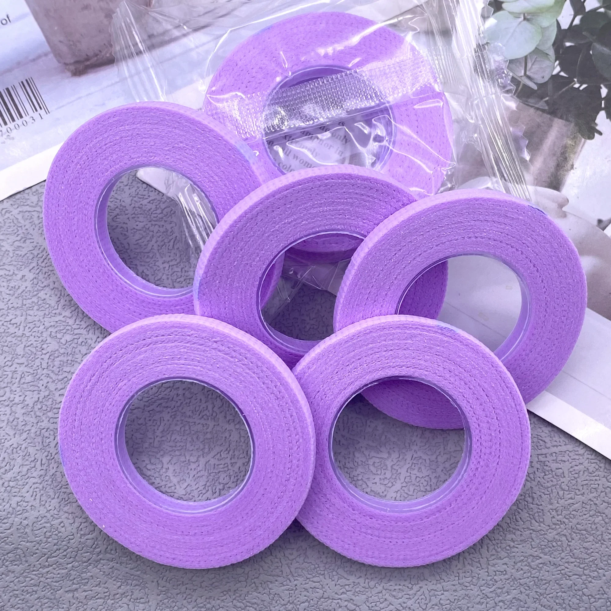 5/10/50pcs 4mm Width Eyelash Extension Tape Makeup Breathable Anti-allergy Easy to Tear Micropore Tape Professional Lashes Tape