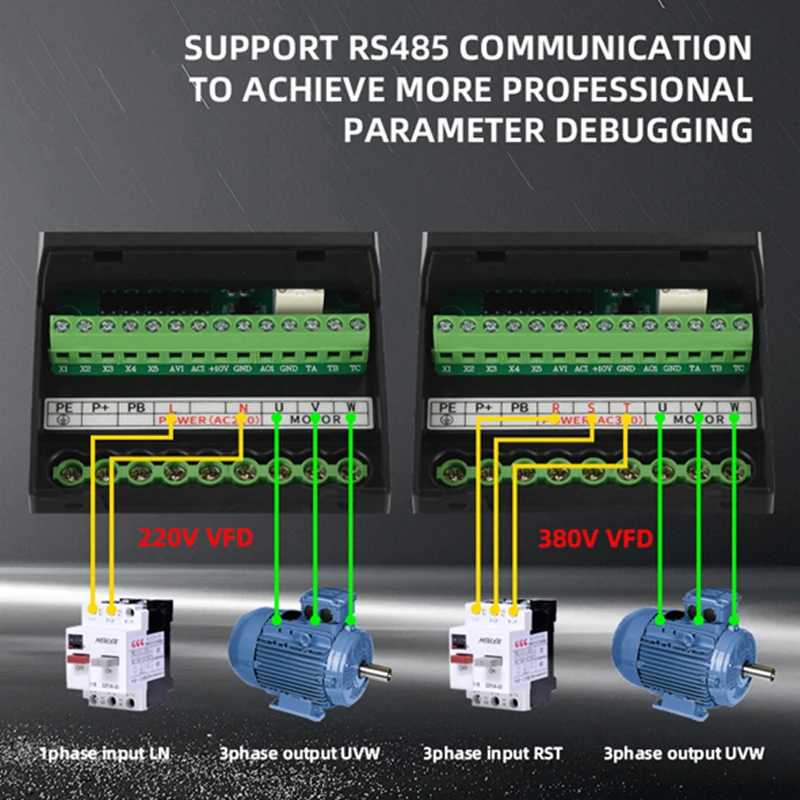 모터 속도 제어기용 가변 주파수 드라이브, 주파수 인버터, 3PH, 380V 출력, VFD, 7.5KW