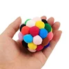 Pet Toy Cat Toys Cat Plush Ball Toys Pet Bouncy Bell Ball Toy Colorful Pompoms Pet Supplies Random Color 5