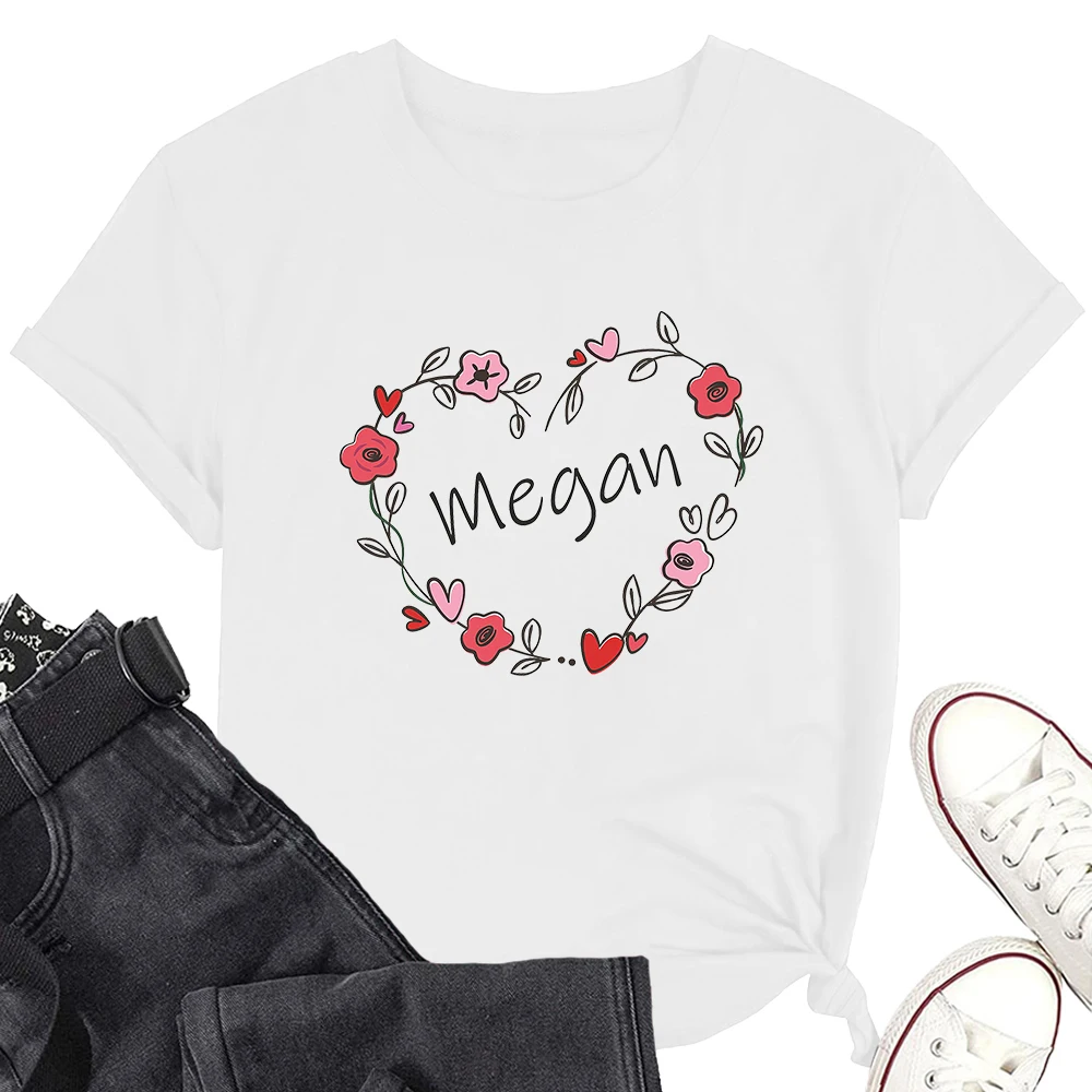 

I Heart Megan T Shirt модная Мужская/женская одежда Megan Fans подарок Повседневная футболка с коротким рукавом