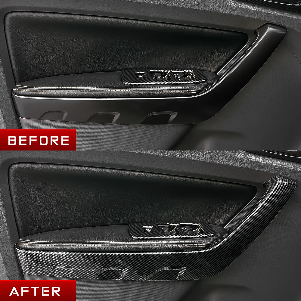 Garniture De Poignée De Porte Intérieure De Voiture Argentée, 1 Paire