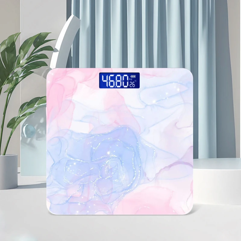 Smart Gradient Pink Digital Bathroom Scale