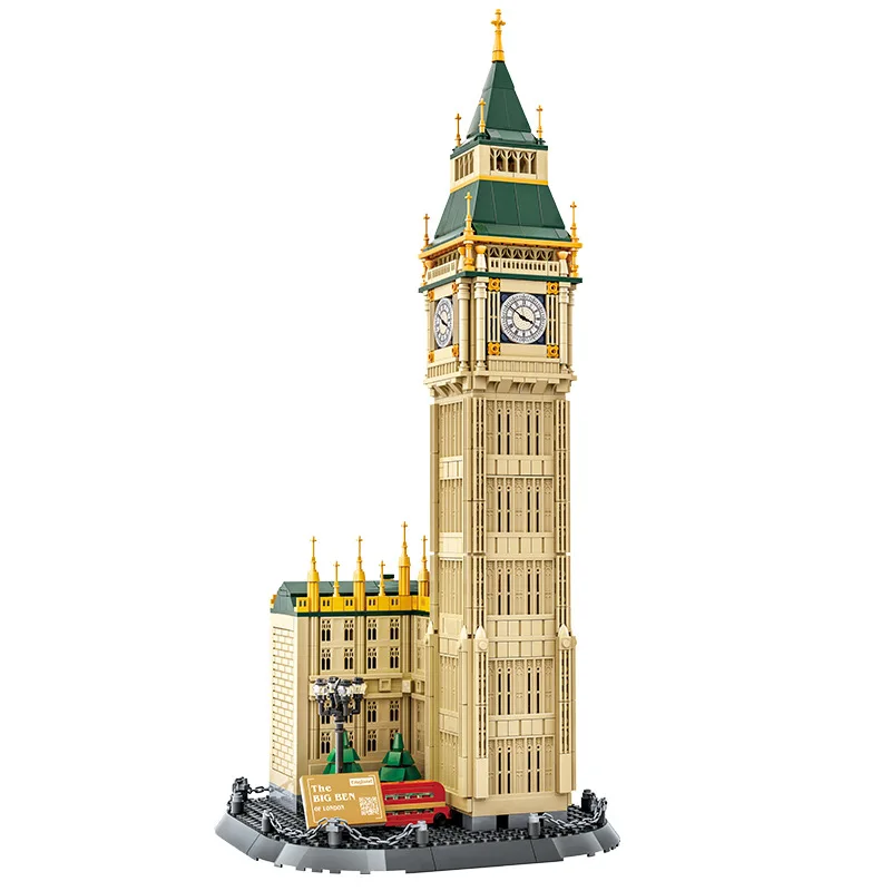 1095PCS New Version London Big Ben Building Blocks Architecture Bricks Toys Children Assembled Gifts For Adults Christmas Gifts
