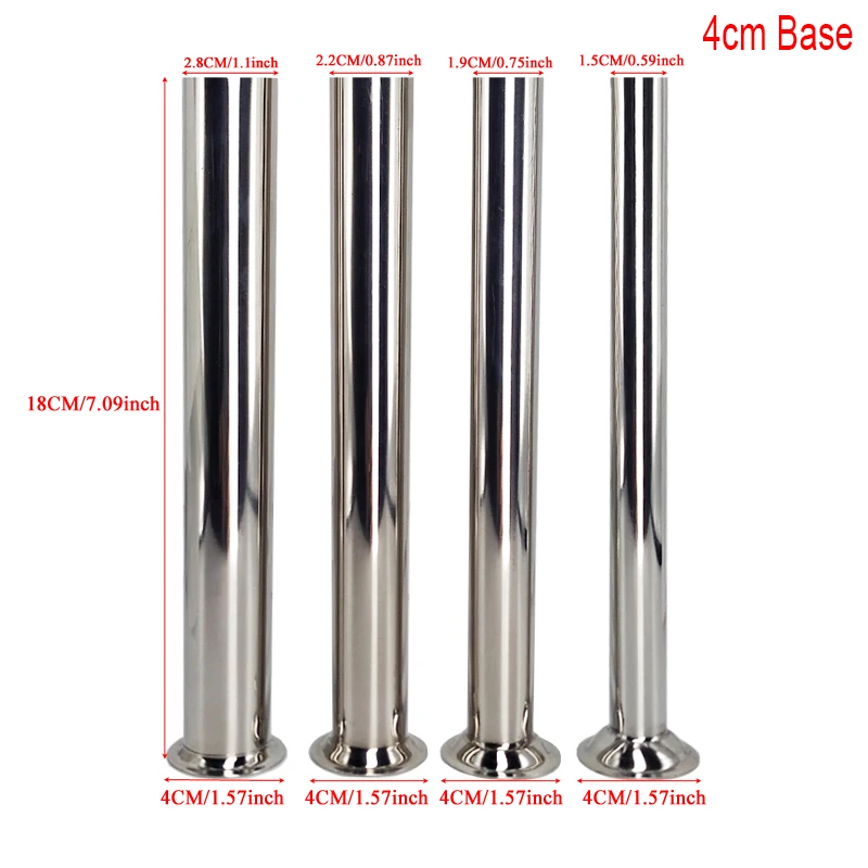 Stainless Steel Food Safe Grade Sausage Stuffer Filling Tubes Funnels Nozzles Spare parts For Our Sausage Maker 4Pcs