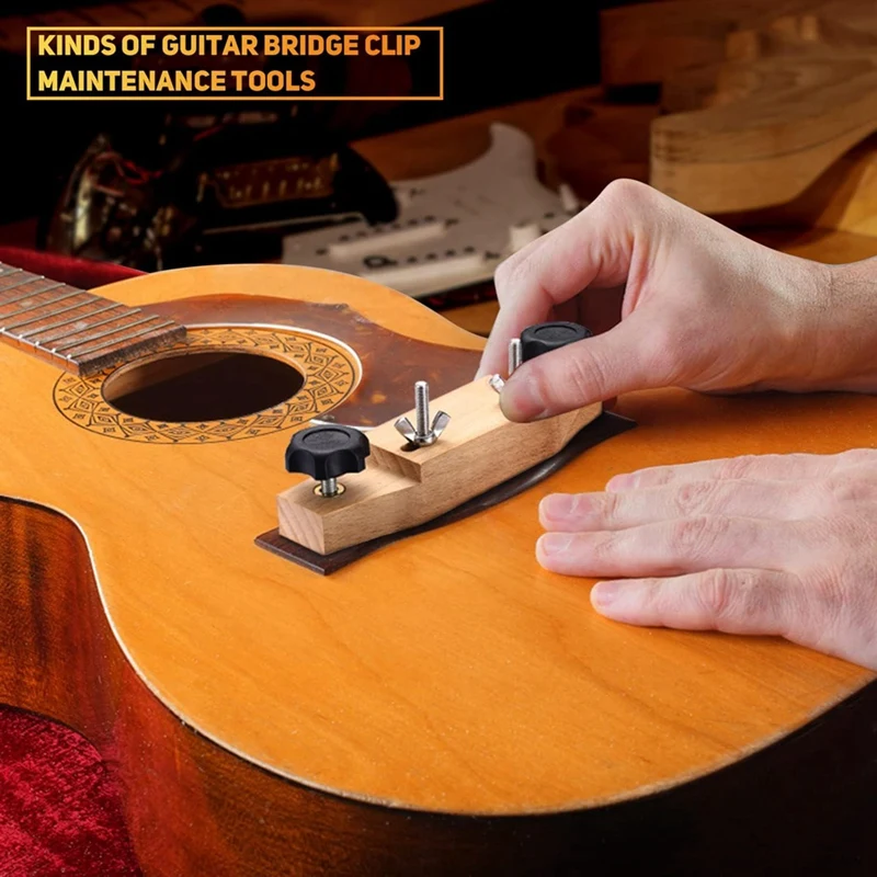 

Guitar Bridge Clamp, Entry Level Bridge Clamp Acoustic ,For Classical/Acoustic Guitar Accessory Luthier Tools
