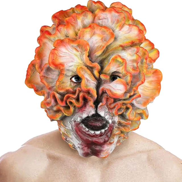 Cosplay The Last of US Clickers Spore Fungus Kids Mask Jumpsuit Halloween  Suits