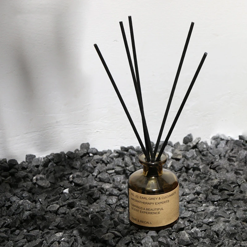 Aromatherapy Reed Diffuser Sets Homestay Hotel Bathroom Rattan Aromatherapy Glass Diffuser Air Freshener Home Fragrance 50ml