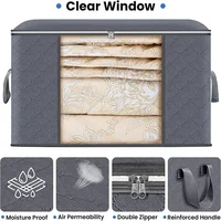 Large Capacity Clothes Storage Bag Foldable Blanket Storage Containers for Organizing Bedroom Closet 2