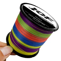 JOF X8 Enhanced Super Strong 8 - Strand Multifilament Fishing Line - 1000M - 0.40MM - 61LB (Multicolor)