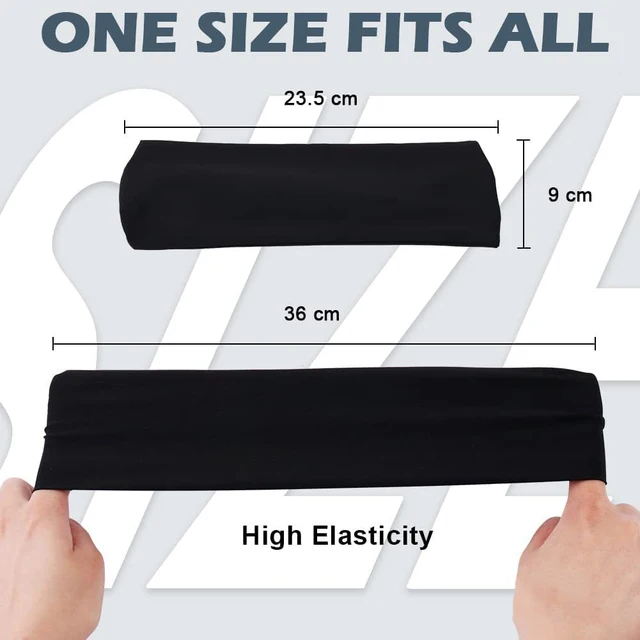 Non-Slip Moisture Wicking Headband 4