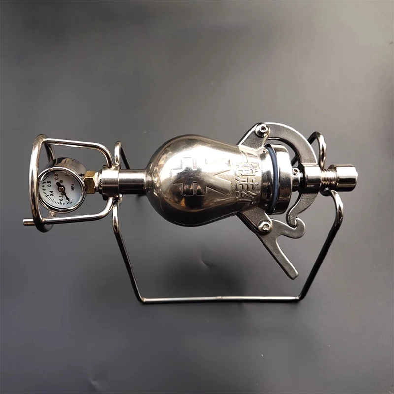 Hand Popcorn Machine Open Firing Popcorn Puffing Machine Stainless Steel Mini Popper Small Manual Maker Open Firing