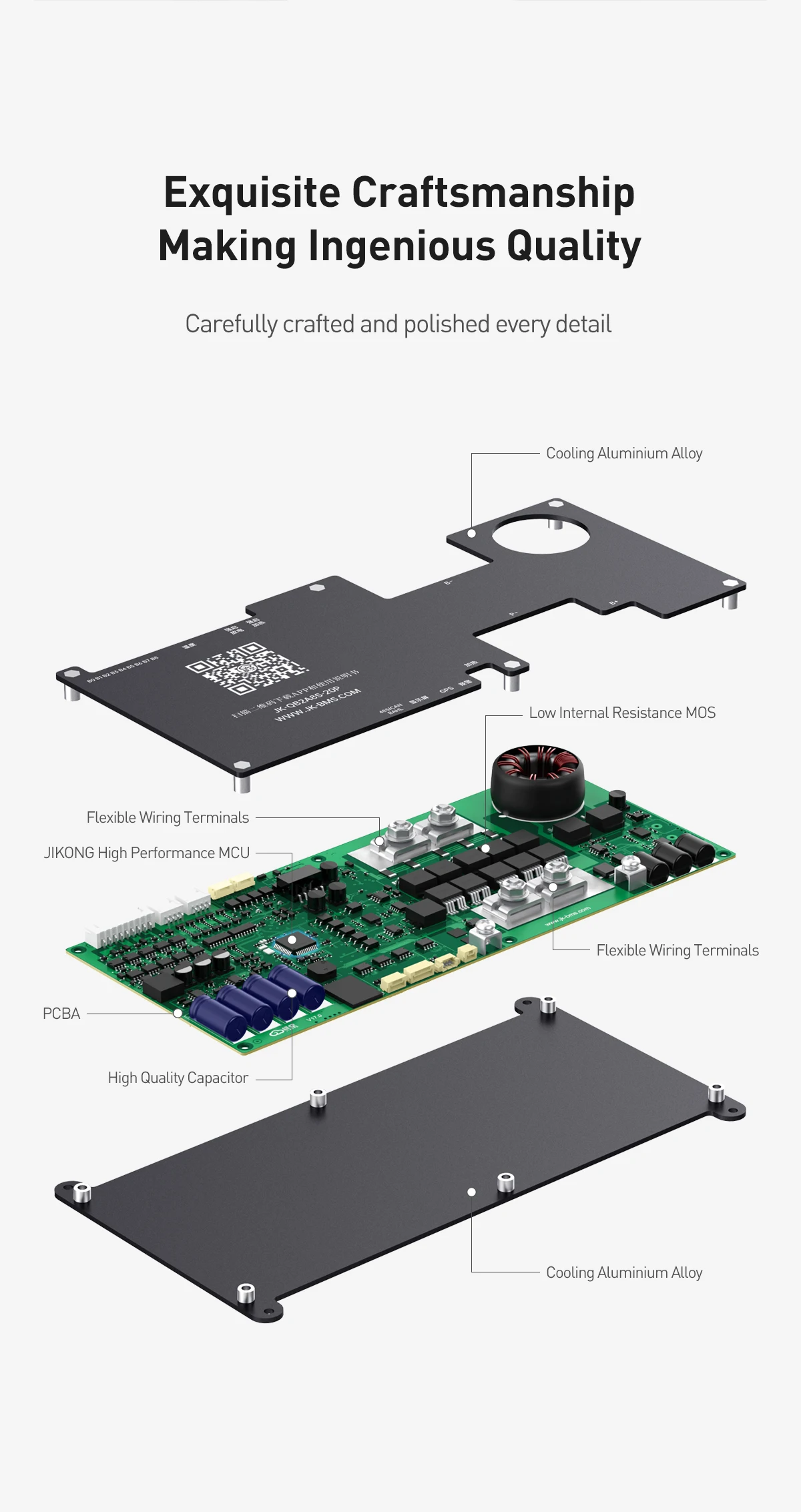 Smart Active Truck BMS 4S 6S 7S 8S 12V 24V 200A Active Balance 2A and Bluetooth