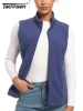TACVASEN Autumn Winter Soft Warm Vest Womens Fashion Fleece Sleeveless Jacket Lightweight Outdoor Casual Zipper Front Waistcoat 2