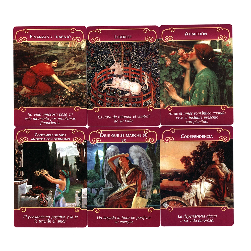 High-quality Doreen Virtue In Spanish Versions Romance Angels Tarot Oracle Cards Deck 44 Card 4