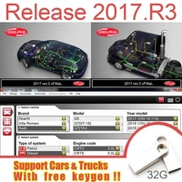 Newest Delphi 2017 r3 Car Diagnostics Software Codings OBD2 Del-phis 2021.10b with keygen Software DS 150e Compatible Bluetooth 2