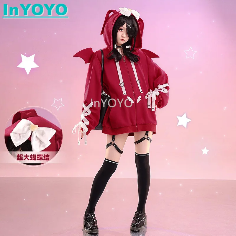 

Костюм для косплея InYOYO TangTang OMGkawaiiAngel для недержанной девочки, костюм для игры KAngel овердоз Ame, милый наряд для вечеринки, женские худи, повседневные