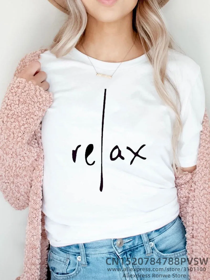 Frauen Liebe Brief Lustige Weiße Druck T-shirt Mädchen Sommer Harajuku 90S Tops T Weibliche Y2K Casual Kleidung Herz Streewear