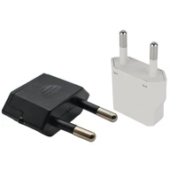 1ชิ้นอะแดปเตอร์ EU อะแดปเตอร์แปลงไฟฟ้าอเมริกาสหรัฐไปยังยุโรปปลั๊กยูโรเต้าเสียบ STOP kontak listrik AC 1