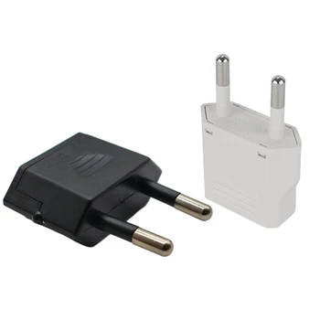 1ชิ้นอะแดปเตอร์ EU อะแดปเตอร์แปลงไฟฟ้าอเมริกาสหรัฐไปยังยุโรปปลั๊กยูโรเต้าเสียบ STOP kontak listrik AC 1