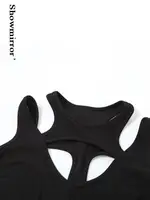 Hauts gothiques Y2k, vêtements sexy épicés ajourés, body nigh clubwearr ashion, patchwork pour femmes, combinaison ajustée, t-shirts 5