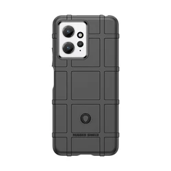 Shockproof Rugged Shield TPU Phone Case Cover for Note 12 4G Global (Black)