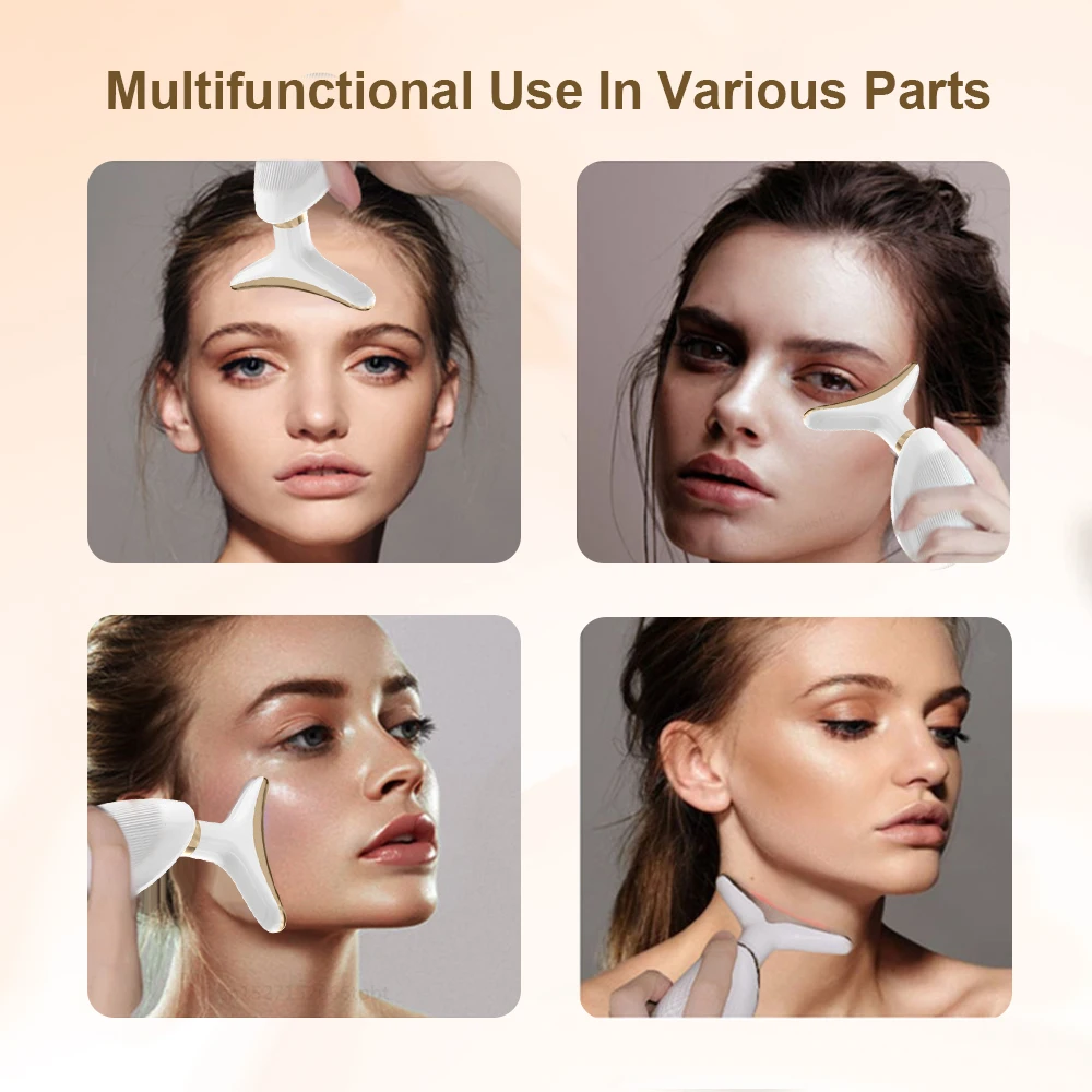 Electric Neck Facial Eye Massager V-line Face Lifting Anti Aging Wrinkle Removal Double Chin Remover neck face massager face lifting roller electrotherapy skin care tool
