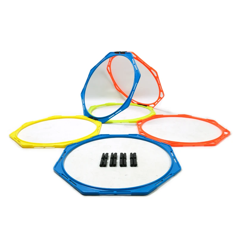 6Pcs With Bag 50cm Octagonal Training Ring Agility Ring Fitness Football Basketball Training Speed Rings