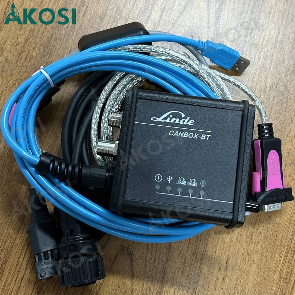 Фото Комплект Canbox для вилочного погрузчика Linde BT LSG, профессиональный электрический диагностический инструмент CANBOX №2