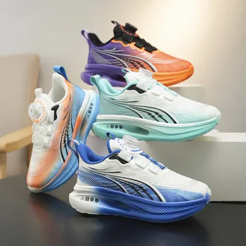 Strong Support Kids Mesh Running Shoes Breathable Mesh Top Shock Absorbing Bottom Daily Sport Sneakers