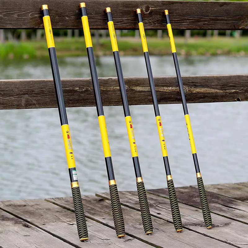 JOSBY Telescopic Fishing Stream Hand Rod Hard Pole For Ultra-light Carbon  Fiber 3.6M 4.5M 5.4M 6.3M 7.2M Freshwater Pole