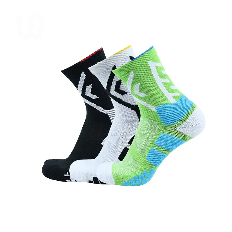 

Sport, chaussettes cyclisme, – homme, pour noires Elite basket-ball, course à pied, tendance, respirantes, longues randonnées,