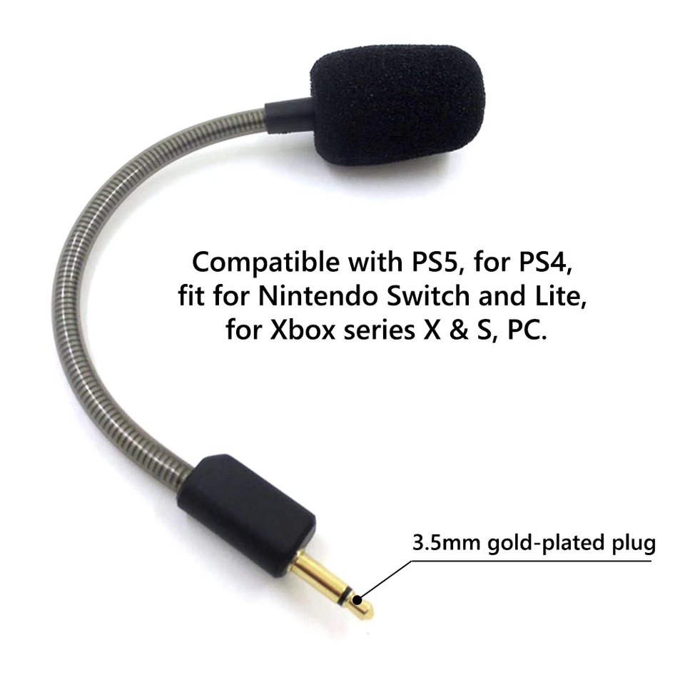 Vervangende Game Mic Afneembare Microfoongiek Voor ~ Steelseries Arctis 1 1.0 Één Bedrade Draadloze Koptelefoon Gamingkoppen  44