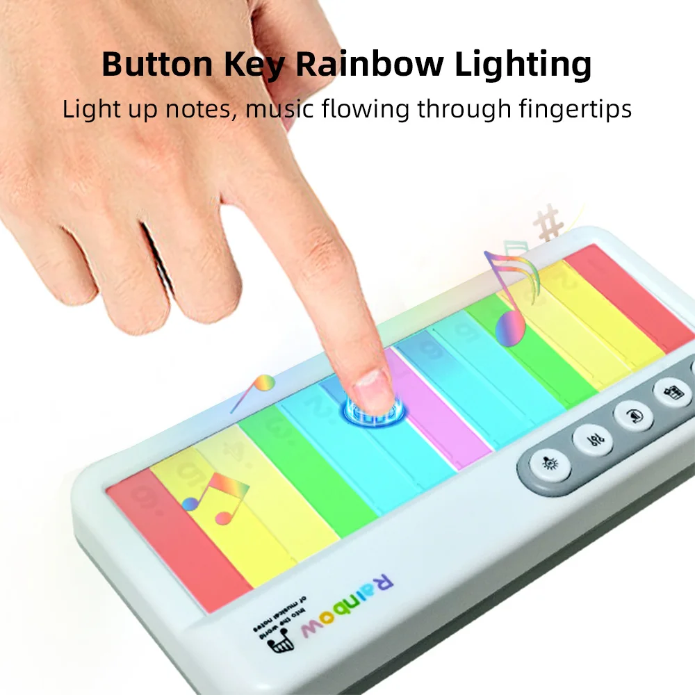 13 Key Colorful Music Keyboard Piano Musical Instrument Colorful Light Music Box