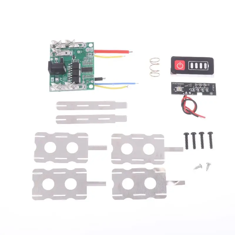 【C】15X18650 리튬 이온 배터리 케이스 BMS PCBA 보호 회로 기판 박스 쉘(리튬 배터리용) 21V 하우징 DC 입력 소켓