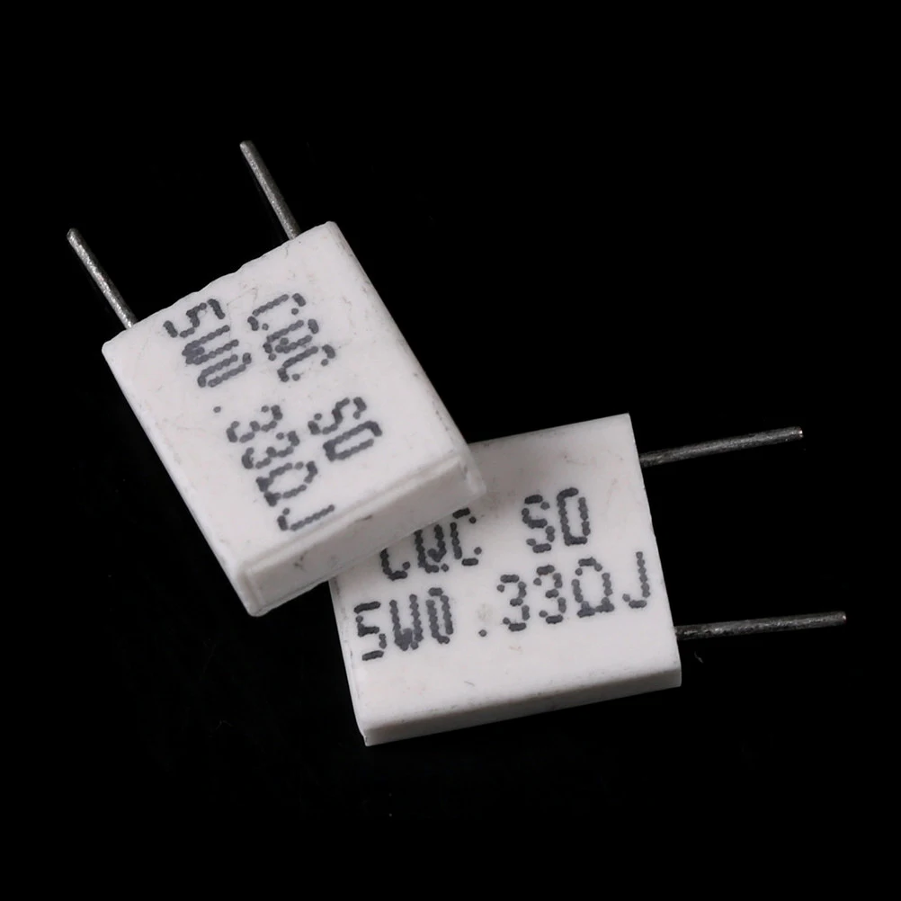 5W 0.33Ohm Cement Resistor Non-Inductive Ceramics Resistor BPR56/CQC 10Pcs