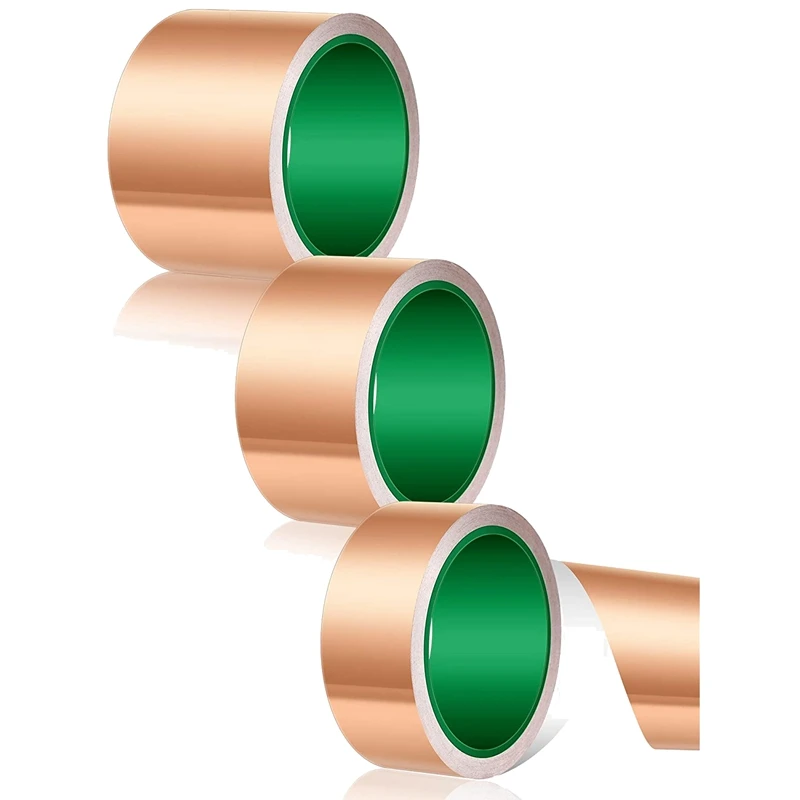 

Copper Tape Copper Foil Tape Copper Adhesive Conductive Tape With Dual Conductive 2/3/4 Inch X 33 Ft