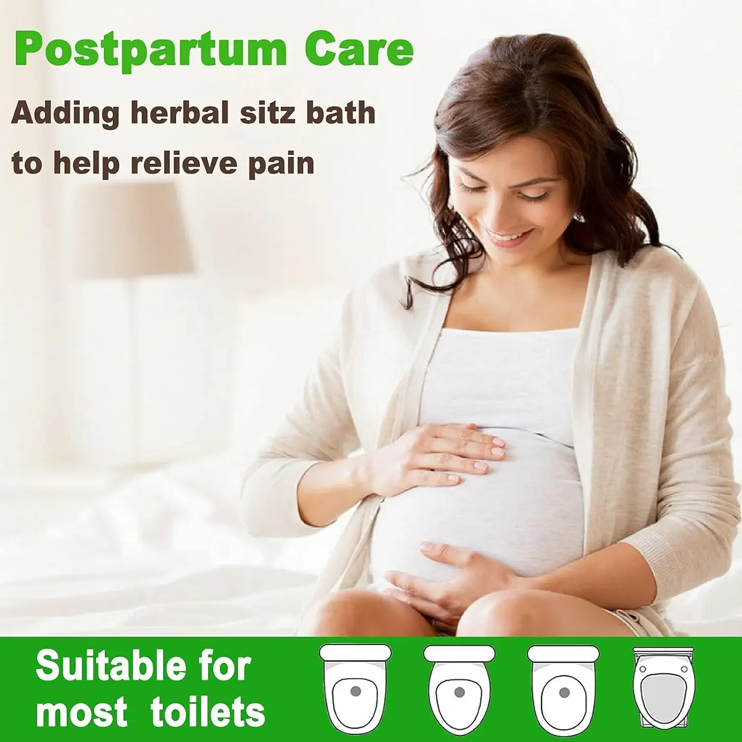 Sitz Bath for Hemorrhoids, Sitz Bath for Toilet Seat, Postpartum Care, Sits Kit Women, Collapsible, Flusher Hose