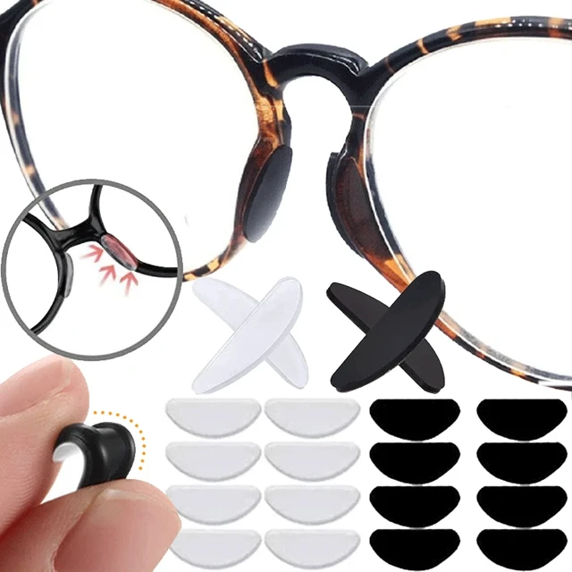 COLOUR_MAX Silicone Nose Pads For Eyeglasses Soft Nose Pads For