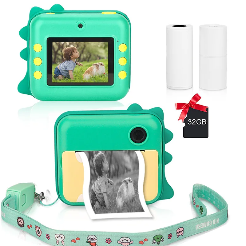 Appareil Photo Instantané Pour Enfants, Nouveau, Cadeau De Noël, Photo Vidéo  De Dessin Animé 12mp Avec Papier Imprimé, Appareil Photo Numérique Wifi Pour  Enfants - Point & Shoot Caméras - AliExpress