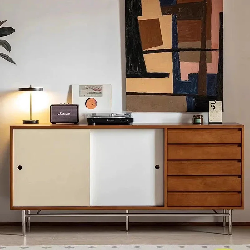 et De Cuisine Vintage Sideboards Kitchen Storage Sideboard Side Table Furniture House Wooden Decoration Nordic Cabinets LT
