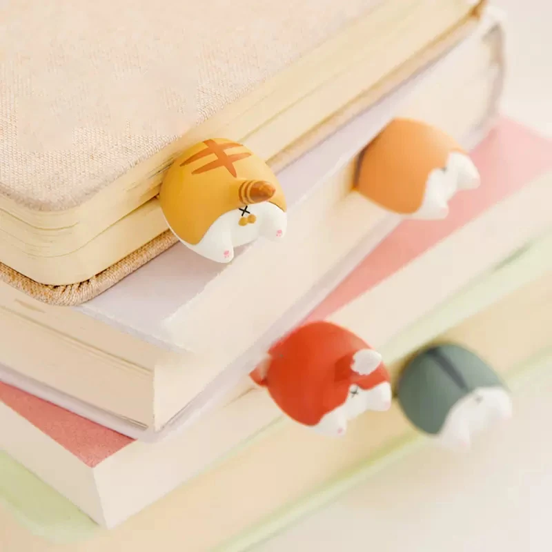 Kawaii Dog Cat Fox Butt Bookmarks Cute Animals Book Page Holder Bookmarks for Books Korean Stationery Kids Gift School Office,animal bookmark,bookmark page holder,bookmark holder,bookmarks stationery supplies