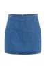 Women Denim Two Piece Sets Single-breasted Splice Short Sleeve Jackets Slim Fit Straight Wrap Hip Ultra Short Skirt Female Suits 3