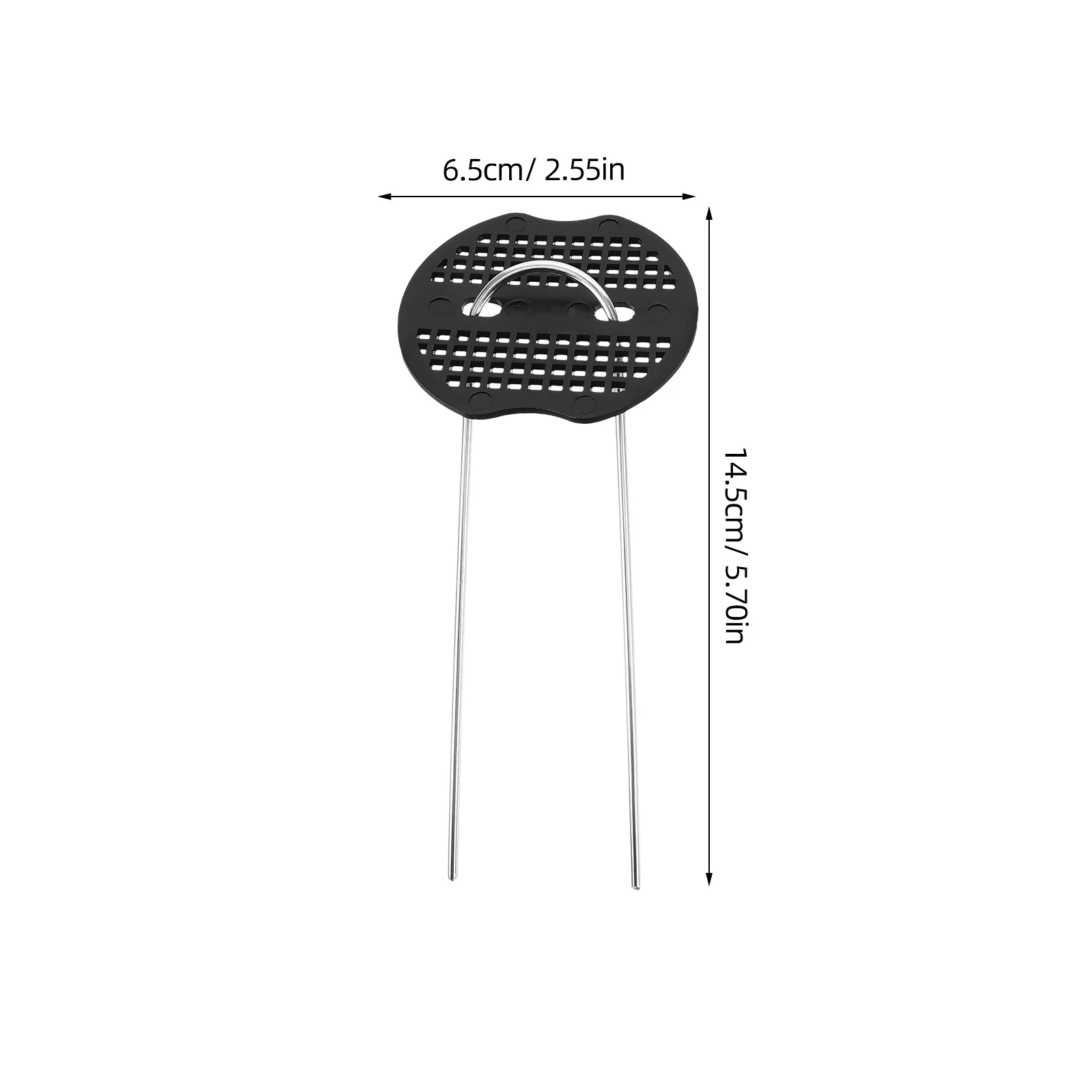 50 Sets Floor Nails Lawn Fastening Insect Net DIY Ground U-shaped Pegs Black Garden Stakes Camping Tents