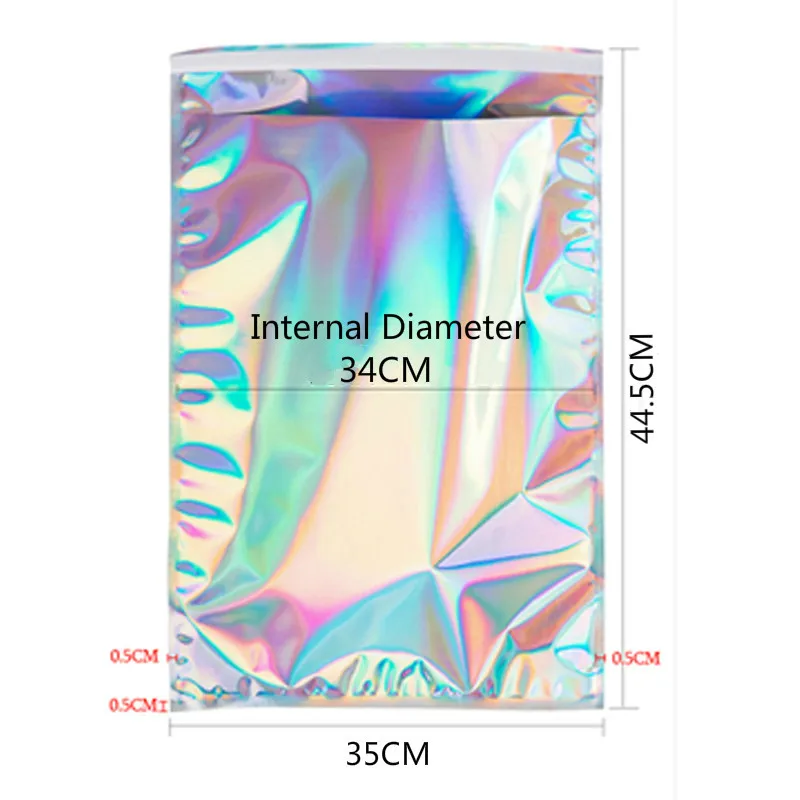 50pcs/Lots Colorful Laser Mailing Bags Self Sealing Plastic Envelopes For Letters Clothes Poly Mailers Courier Packaging Bags