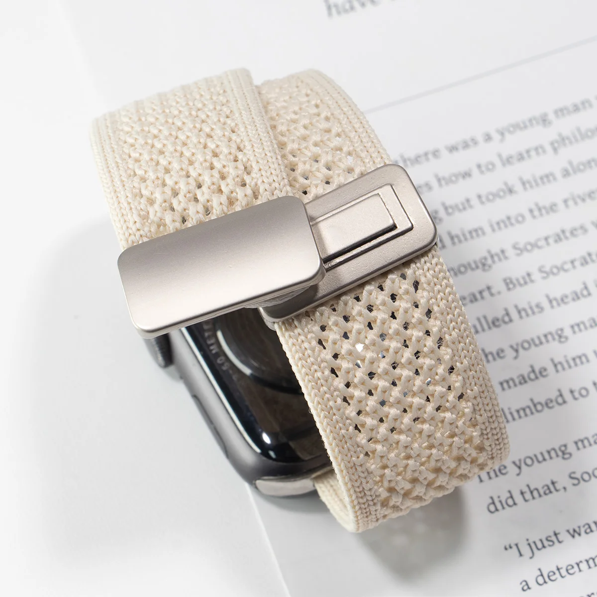 Breathable Braided Nylon Magnetic Watch Strap