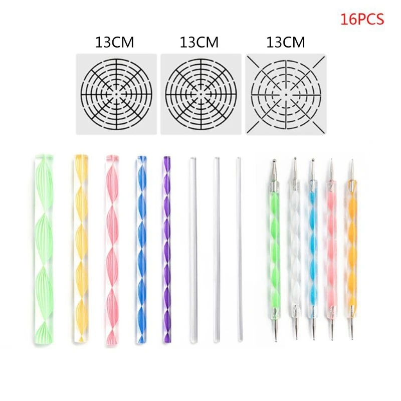 

Stone Mandala Dotting Tool for Painting Rock Stone Pen Embossing Starter Drawing F1CC