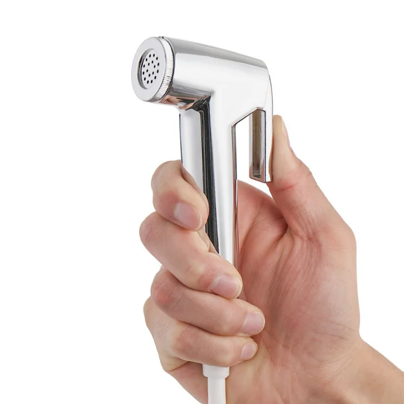 Handheld Bidet Sprayer Portable Diaper Toilet Shattaf Bathroom Toilet Bidet Shower Head Nozzle with 1.5m Telephone Shower Hose handheld bidet sprayer