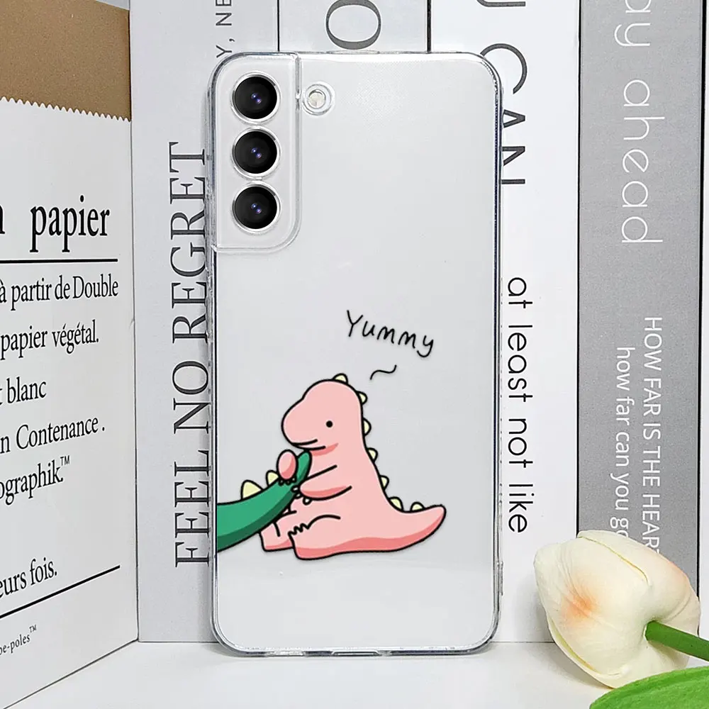 Cute Green Pink Dinosaur Couple Phone Case for Samsung Galaxy S25 S24 S23 S22 S21 Ultra Plus FE clear Soft Covers Paired Fundas 6 Cute Green Pink Dinosaur Couple Phone Case for Samsung Galaxy S25 S24 S23 S22 S21 Ultra Plus FE clear Soft Covers Paired Fundas – Bild 6