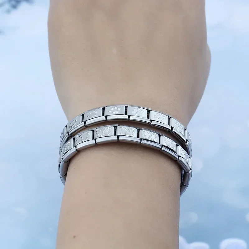 Hapiship Fashion Princess Heart Star Horse Charm Links Stainless Steel Bracelet For Women Friend Birthday Jewelry G061 stainless steel bracelet metal bracelet