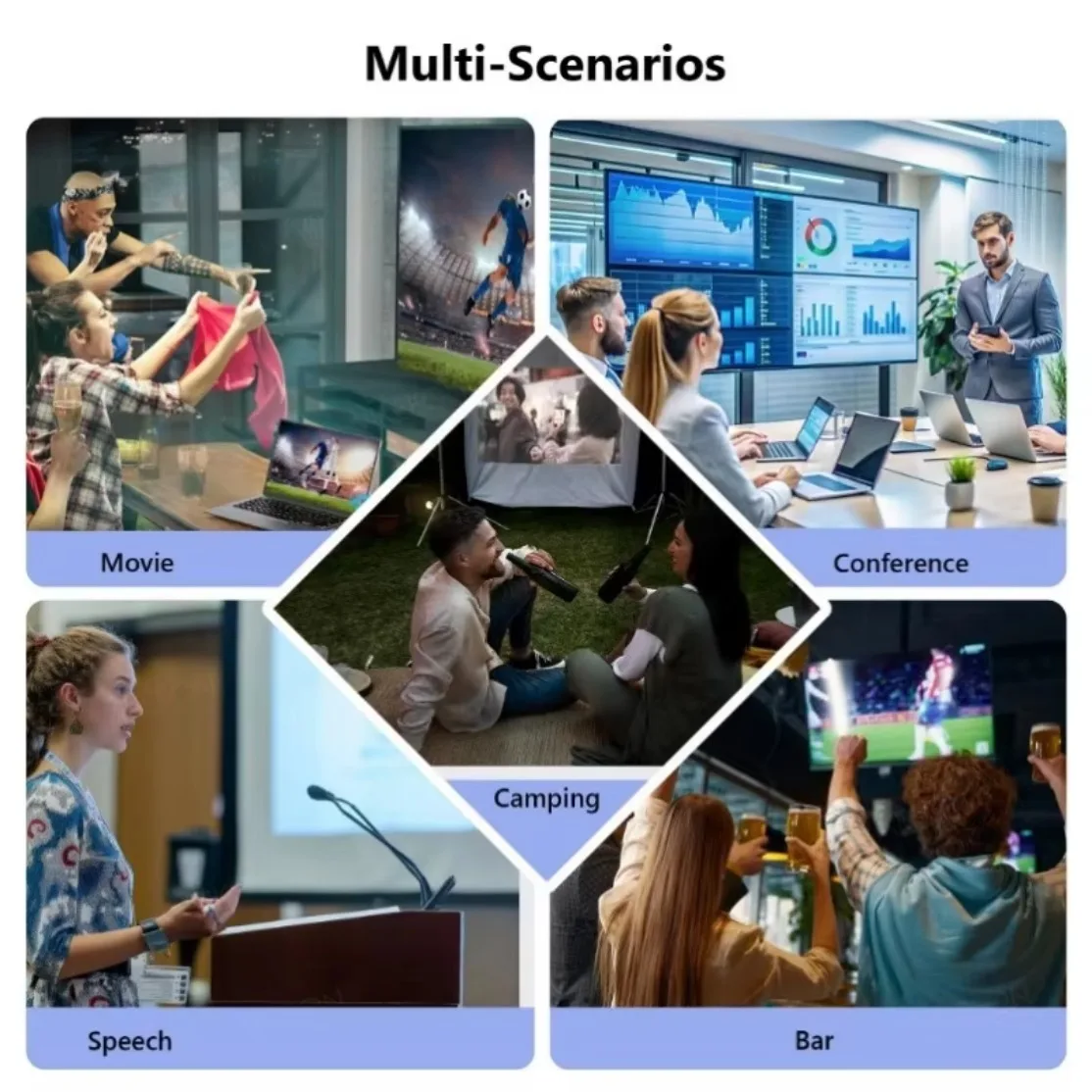 100M Wireless Video Transmitter and Receiver HDMI-Compatible Extender Display Adapter Cable Screen Mirror for Camera PC To TV